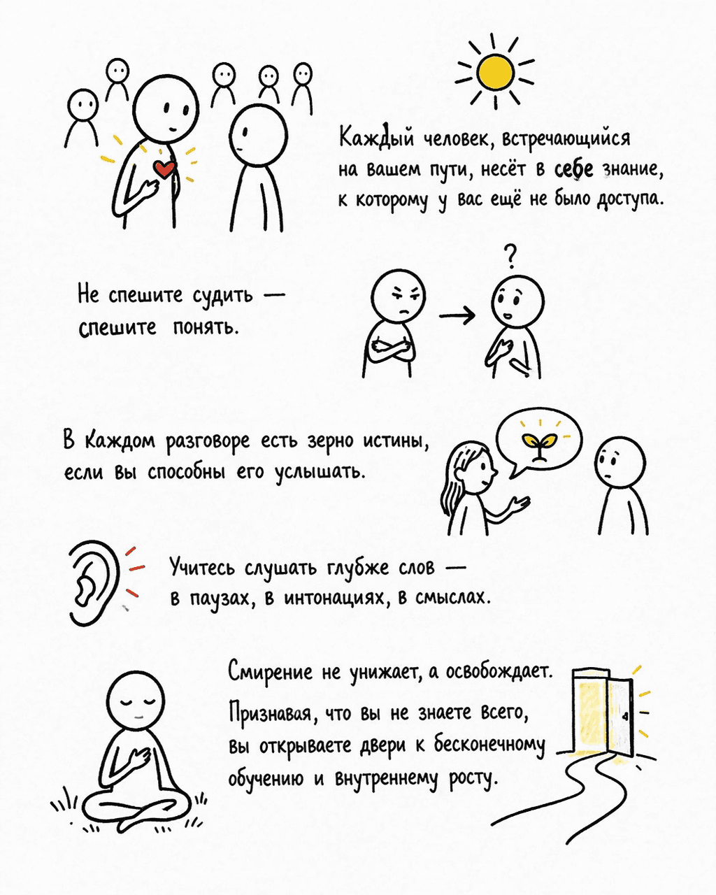 Слушающий владеет тем, что ускользает от говорящего